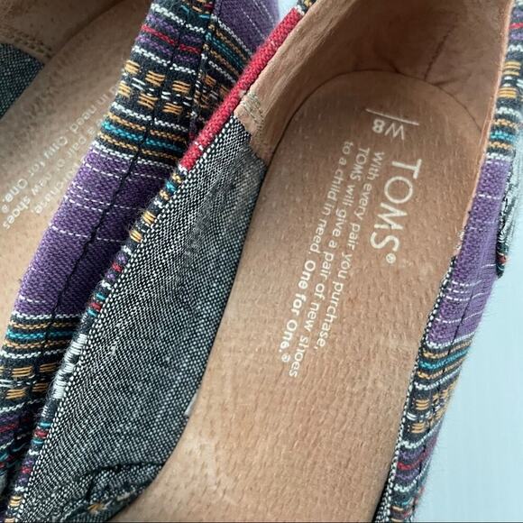 Toms multi color cork peep toe wedges - Picture 4 of 9